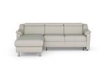 Ecksofa SIT & MORE "Freetown L-Form", weiß (altweiß), B:257cm H:84cm T:166cm, Sofas, Ecksofa, inklusive Kopfteilverstellung und komfortablem Federkern