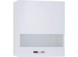 Glashängeschrank KOCHSTATION "KS-Cara", weiß (weiß, weiß), B:60cm H:70,4cm T:34,9cm, Schränke, Glashängeschrank, Breite 60 cm