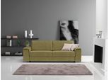 Schlafsofa EGOITALIANO "Cecilia, modern & elegant, erstklassiger Sitzkomfort, Dauerschläfer", grün (pistazie), B:234cm H:85cm T:102cm, Luxus-Micofaser Lederoptik (100% Polyester) ist ein neues technisches Gewebe mit einem visuellen und taktilen Aspekt, der dem Nubuk sehr nahe kommt, mit innovativen Eigenschaften. Seine außerordentliche Weichheit kommt von einem exklusiven Produktionsprozess, der U