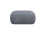 Pouf FLEXLUX "Torino, rund, bodennah, Sitzhocker, Polsterhocker", grau (soft grau), B:91cm H:46cm T:91cm, Poufs, Pouf, Modernes, organisches Hocker-Design, Kaltschaum, Wellenunterfederung