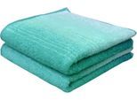Handtücher DYCKHOFF "Colori", blau (türkis), B:50cm L:100cm, Frottier, Frottier, Handtücher, Handtücher, 2x Handtücher, aus 100% Bio Baumwolle, 450 g/m²