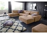 Wohnlandschaft SIT & MORE "Gizeh U-Form", braun (machiato), B:340cm T:230cm, Sofas, Wohnlandschaft, 15 cm Fußhöhe, inklusive Sitztiefenverstellung und Kopfteilverstellung