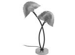 KAYOOM Tischleuchte "Tischlampe Twinflame 125", silber, 2, H: 60cm, 1 Stk., Leuchten, Dekorative Tischlampe mit zwei Lichtobjekten aus Metall, Tischleuchte