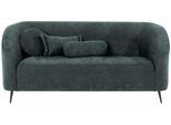 2-Sitzer HOME AFFAIRE "Ashly", grün (dunkelgrün), B:154cm H:81cm T:80cm, 100% Polyester, Sofas, 2-Sitzer, in 3 Bezugsvarianten, Bouclé, Samtoptik und Struktur weich.