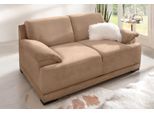 2-Sitzer HOME AFFAIRE "Telos, Boxspring-Federung toller Sitzkomfort, zeitlos & komfortabel", braun (café), B:186cm H:80cm T:96cm, Chenille (100% Polyester);Microfaser-PRIMABELLE (100% Polyester);dicke Luxus-Microfaser in Lederoptik (100% Polyester), Sofas, 2-Sitzer, mit Boxspring-Federung