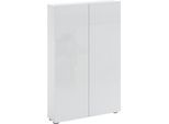 Schuhschrank HOME AFFAIRE "Tozzi", weiß, B:73,4cm H:115cm T:18,6cm, FSC-zertifizierter Holzwerkstoff, Schränke, Schuhschrank