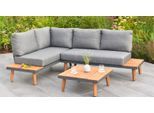 Gartenlounge-Set MERXX "Attika", braun, Obermaterial: 100% Polyester. Füllung: 100% Polyurethan, Sitzmöbel-Sets, Gartenlounge-Set