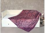 Wohndecke KINZLER "Kaschmirtouch", lila (beere), B:150cm L:200cm, Polyester, Wohndecken, Wohndecke, elegantes Allover-Design, Kuscheldecke, bedruckt, 150x200 cm
