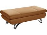 Hocker PLACES OF STYLE "San Angelo", gelb (safran), B:130cm H:43cm T:65cm, NaturLEDER-«Uruguay« (echtes Rindsleder); Stärke 0, 9 - 1, 1 mm;NaturLEDER- »Frederica« (echtes Rindsleder); Stärke 1, 1 - 1, 3 mm;Luxus-Microfaser (100% Polyester), Hocker, Hocker