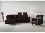 Ecksofa SIT & MORE "Göteborg", braun (mocca), B:250cm H:90cm T:226cm, Sofas, Ecksofa, inkl. Sitztiefenverstellung, wahlweise mit Bettfunktion & Bettkasten