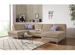 Wohnlandschaft SIT & MORE "Clio U-Form", beige, B:319cm H:89cm T:190cm, Sofas, Wohnlandschaft, wahlweise mit Bettfunktion und Bettkasten, inklusive Federkern
