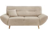 3-Sitzer HOME AFFAIRE "Drago", beige, B:205cm H:81cm T:90cm, 100% Polyester, Sofas, 3-Sitzer