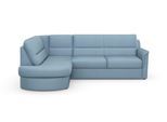 Ecksofa SIT & MORE "Panini L-Form", blau (hellblau), B:243cm H:87cm T:155cm, Sofas, Ecksofa, wahlweise mit Vorziehsitz und Bettkasten