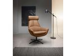 Drehsessel BETYPE "Be Organic High Back, Loungesessel, Hochlehnsessel", beige (sahara natur), B:81cm H:92cm T:83cm, 100% Echtleder, Sessel, Drehsessel, in elegantem Design mit Drehfunktion