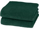 Handtücher ROSS "Sensual 9000", grün (moosgrün), B:50cm L:100cm, Frottier, Obermaterial: 100% Baumwolle, Handtücher, Handtücher, mit Aloe-Vera-Öl veredelt