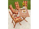 Garten-Essgruppe MERXX "Maracaibo", braun, Obermaterial: 100% Polyester. Füllung: 100% Polyurethan, Sitzmöbel-Sets, Garten-Essgruppe