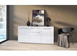 Kommode OTTO HOME "Piano", weiß (weiß hochglanz), B:150cm H:84,6cm T:45,2cm, Holzwerkstoff, Sideboards, Kommode, UV lackiert, Soft-Close Funktion