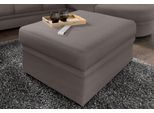 Hocker SIT & MORE "Savoni", grau (delphine), B:100cm H:46cm T:65cm, NaturLEDER: Bitte beachten Sie, dass Lederbezüge mehr Nähte aufweisen als Stoffbezüge.;Struktur ( 100% Polyester);NaturLEDER (echtes Rindsleder) in Sitz und Rücken. Korpus in passendem Kunstleder SOFTLUX bezogen;Luxus-Microfaser ALTARA NUBUCK (100% Polyester), Hocker, Hocker, mit Stauraumfach