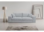 Big-Sofa WERK2 "Rozzana 246 cm Mega Sofa mit viel Platz modern und bequem", grau (hellgrau), B:246cm H:82cm T:105cm, 100% Polyester, Sofas, Big-Sofa, Plüsch