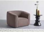 Sessel "LYZA Relaxsessel, Loungesessel, Maße B/T/H: 113/95/71 cm", braun, B:113cm H:71cm T:95cm, 100% Polyester, LEGER HOME BY LENA GERCKE, Sessel, Sessel, organische Form, mit Wellenunterfederung, gemütlich und modern