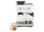 KITCHENAID Espressomaschine "5KES6551EBK", weiß (porcelain weiß), B:33,5cm H:39,5cm T:28,11cm, Kaffeemaschinen, Siebträger mit Mühle, Espressomaschine