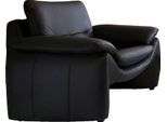 Sessel PLACES OF STYLE "Luna", schwarz, B:110cm H:80cm T:88cm, NaturLEDER (echtes Rindsleder), Sessel, Sessel, in einzigartiger Optik