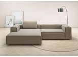 Ecksofa HOME AFFAIRE "Watertown, modernes XXL L-Form, 306 cm breit", grau (taupe), B:306cm H:68cm T:191cm, 100% Polyester, Sofas, Ecksofa, Großzügiges Lounge-Sofa mit viel Platz für die Familie
