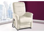 TV-Sessel SIT & MORE "Charlie", weiß (altweiß), B:76cm H:103cm T:91cm, Altara Nubuck, die Luxus-Microfaser aus 100% Polyester;Luxus-Kunstleder;novalife- die ganz besondere Luxus-Microfaser (aus 54% Acryl, 25% Polyamid, 14% Polyester, 7% Baumwolle);Naturleder (echtes Rindsleder), Sessel, TV-Sessel, wahlweise mit Motor und Aufstehhilfe