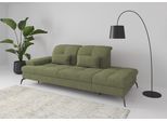 Recamiere SIT & MORE "Amica, inkl. Sitztiefenverstellung und Armteilverstellung", grün (hellgrün), B:231cm H:90cm T:122cm, 100% Polyester, Sofas, Recamiere, wahlweise mit Kopfteilverstellung und Stauraum