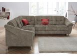 Ecksofa SIT & MORE "Salsa L-Form", grau (taupe), B:264cm H:86cm T:244cm, Bedruckte Microfaser (100% Polyester);Luxus-Microfaser ALTARA NUBUCK (100% Polyester);Struktur (100% Polypropylen), Sofas, Ecksofa, mit Federkern, wahlweise mit Bettfunktion