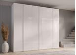 Kleiderschrank HOME AFFAIRE "Kleiderschrank Malissa mit Regalen und Kleiderstangen", weiß, B:270cm H:237cm T:59cm, MDF, Melamin, Schränke, Kleiderschrank, Garderobe mit 6 Hochglanz-Drehtüren, BxTxH 270x59x237 cm