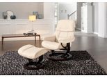 Relaxsessel STRESSLESS "Ruby", beige (cream batick), B:88cm H:99cm T:77cm, Leder BATICK: Batick ist ein leicht korrigiertes, durchgefärbtes und genarbtes Möbelleder, bei dem die meisten Unebenheiten und Spuren in der Regel entfernt wurden. Batick wird mitunter doppeltönig gefärbt, um der Oberfläche mehr Lebendigkeit zu verleihen. Dank einer schützenden Oberflächenbehandlung lassen sich die meisten