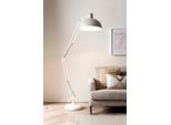 SALESFEVER Stehlampe "Jack", weiß, 1, H: 173cm, 1 Stk., Leuchten, gefertigt aus Stahl, Stehlampe