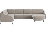 Wohnlandschaft SIT & MORE "Soul U-Form", grau (anthrazit), B:372cm H:90cm T:227cm, 100% Polyester, Sofas, Wohnlandschaft, wahlweise mit Bettfunktion und Schubkasten