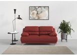 2-Sitzer COTTA "Maranello", rot, B:180cm H:86cm T:93cm, 100% Echtleder, Sofas, 2-Sitzer
