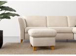 Polsterhocker HOME AFFAIRE "Trelleborg", beige (creme), B:58cm H:48cm T:58cm, 100% Polyester, Hocker, Polsterhocker, mit Cord-Bezug, mit Staufach, inkl. Federkern-Polsterung