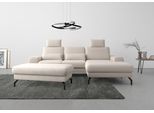 Ecksofa SIT & MORE "Cinturo L-Form", grau (elephant), B:283cm H:91cm T:175cm, Sofas, Ecksofa, inklusive Sitztiefenverstellung und Federkern, Sitzhöhe 48 cm