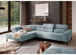 Ecksofa HOME AFFAIRE "Claya Move, L-Form, Kopf- & Rückenverstellung, Breite 282 cm", sage, B:282cm H:75cm T:224cm, 100% Polyester, Sofas, Ecksofa, Moderne Steppung, weicher Polsteraufbau & saugroboterfreundliche Höhe