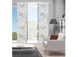 Schiebegardine VISION S "LISIO 3er SET" Gr. 1, grau, B:60cm H:260cm, Polyester, Gardinen, Schiebegardine, Schiebevorhang Digidruck 3er Set LISIO