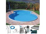 Achtformpool MY POOL BWT "BALI", weiß, B:432cm H:110cm L:250cm, Schwimmbecken, Achtformpool, in verschiedenen Größen und umfangreichem Zubehör