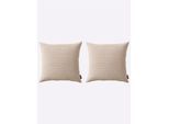 Kissenhülle PEREIRA DA CHUNA, beige, B:40cm L:40cm, Baumwolle, 100% Baumwolle, Kissenbezüge, Kissenhülle