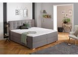 Boxbett HOME AFFAIRE "Olivet mit Bettkasten", grau, B:214cm L:230cm, Komplettbetten, Boxbett, in 4 Farben, 4 Breiten, 2 Matratzenarten, auch in Überlänge 220 cm