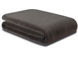 Wohndecke BIEDERLACK "Wool Feel im Pelz-Look", grau, B:150cm L:200cm, Polyester, Wohndecken, Wohndecke, mit gektteltem Zierstich