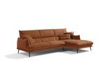 Ecksofa EGOITALIANO "FUNNY, hochwertiges & aktuelles Design, bequeme Rückenlehne, L-Form", bunt (brick), B:265cm H:90cm T:225cm, 100% Polyester, Sofas, Ecksofa, hochwertiger Sitzkomfort, L-Form