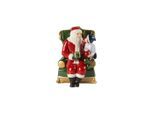 Weihnachtsfigur VILLEROY & BOCH "Dekofigur Santa auf Sessel Christmas Toys bunt", bunt, Dekofiguren, Weihnachtsfigur