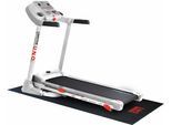 Laufband "Speed Master 1.8 M (mit/ohne Unterlegmatte)" Gr. 2, bunt (weiß, silberfarben), MOTIVE FITNESS BY U.N.O., Laufbänder, mit Unterlegmatte, Laufband, bis max. 18 km/h, klappbar, 120 kg max. Benutzergewicht, B:68cm H:125cm L:150cm