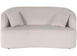 2-Sitzer "Dilara", beige, B:170cm H:87cm T:89cm, Struktur fein 100% Polyester);Samtoptik (100% Polyester);Bouclé (100% Polyester), LEGER HOME BY LENA GERCKE, Sofas, 2-Sitzer, gerundete Rückenlehne und Front, in 3 Bezugsqualitäten