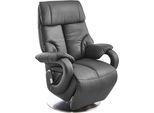 TV-Sessel SIT & MORE "Invito", grau (anthrazit), B:80cm H:113cm T:80cm, Luxus-Kunstleder;NaturLEDER (echtes Rindsleder);Luxus-Microfaser (100% Polyester), Sessel, TV-Sessel, in Größe M, wahlweise mit Motor und Aufstehhilfe