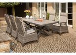 Garten-Essgruppe SIENA GARDEN "Corido", grau (antharzit, grau, grau, anthrazit), Aluminium, Sitzmöbel-Sets, Garten-Essgruppe, Aluminium, verstellbar, ausziehbar, geeignet für 6 bis 8 Personen