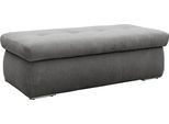 Hocker DOMO COLLECTION "NMORIC", grau, B:136cm H:43cm T:64cm, 100% Polyester, Hocker, Hocker, mit Stauraumfach, auch in Cord